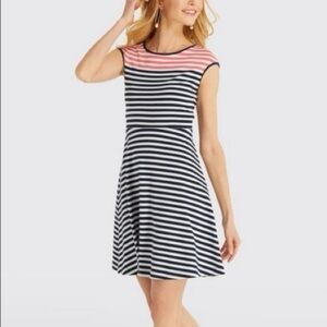 Draper James Striped Ponte Dress